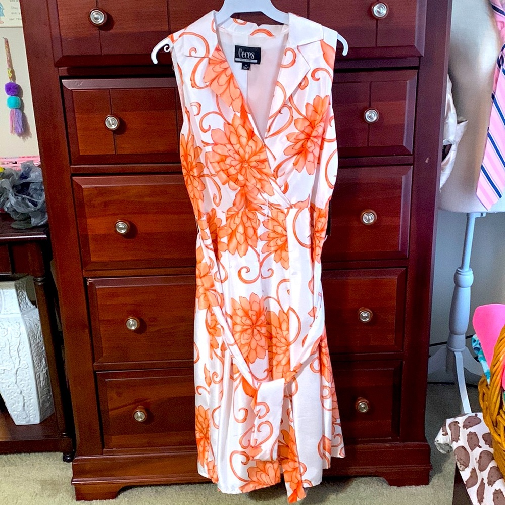 NWT Caves New York vintage style floral dress, 12